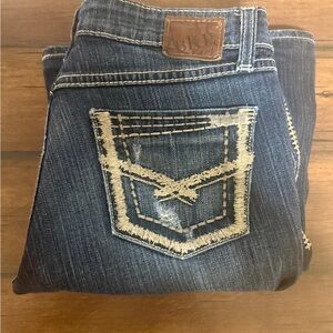 ABK Blue Denim Jeans with Pocket Stitching